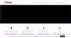 Desktop Screenshot of presto.se