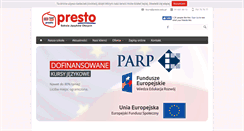 Desktop Screenshot of presto.edu.pl