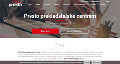 Desktop Screenshot of presto.cz